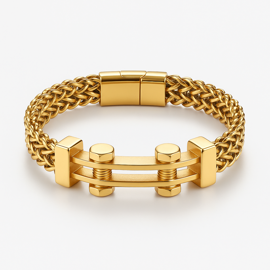 Pulseira Banhado em Ouro 18K Torque Beroc