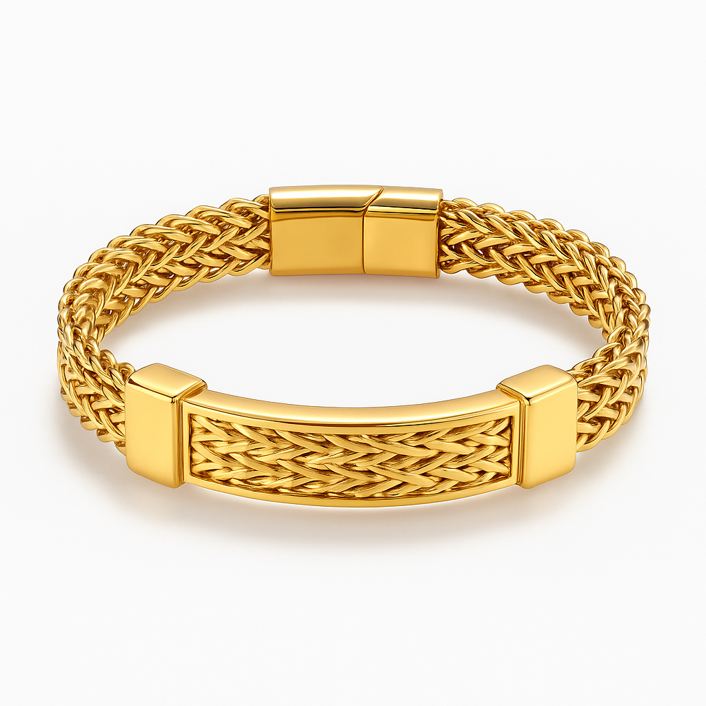 Pulseira Banhado em Ouro 18K Aureo Beroc