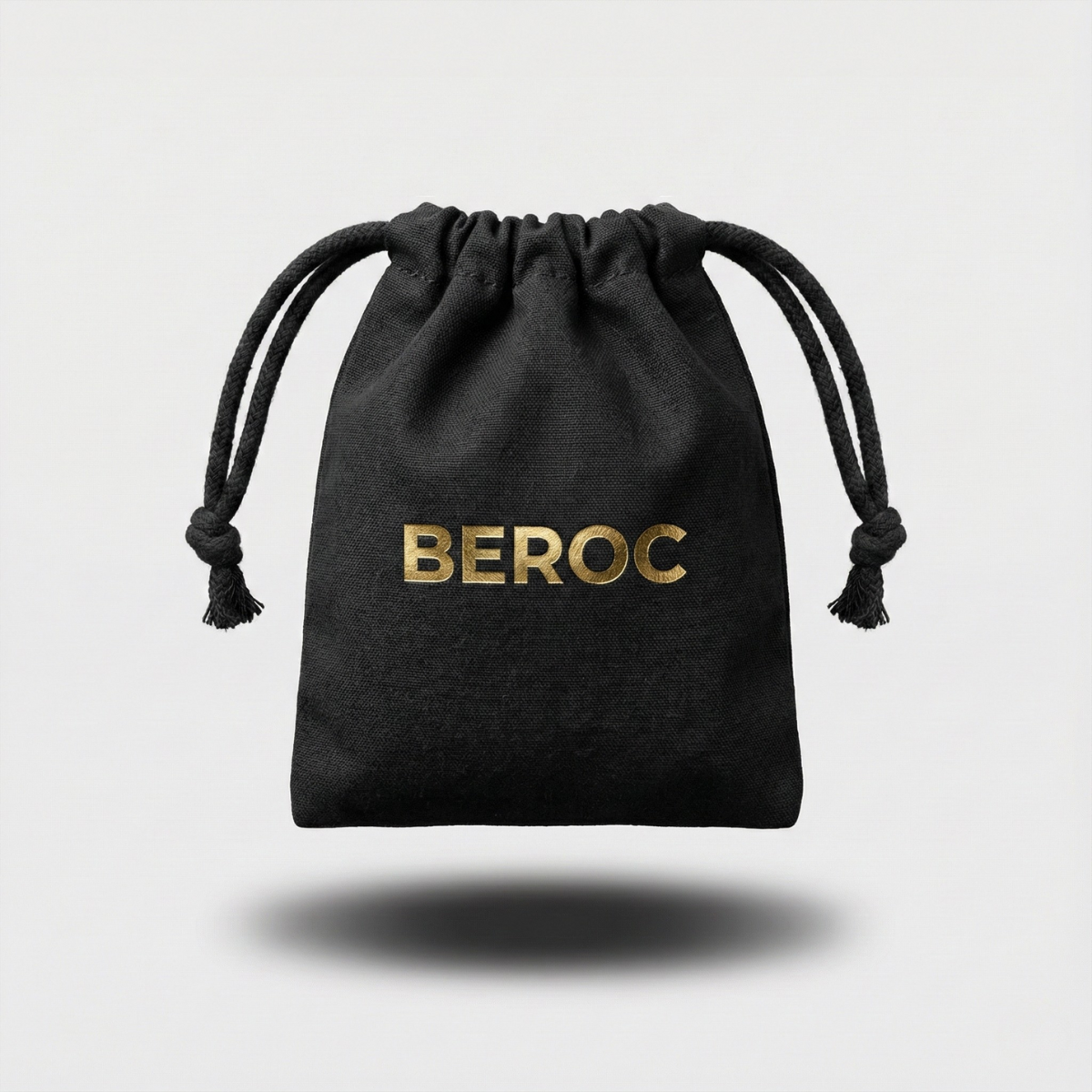 Embalagem Preta de Algodão Premium Beroc