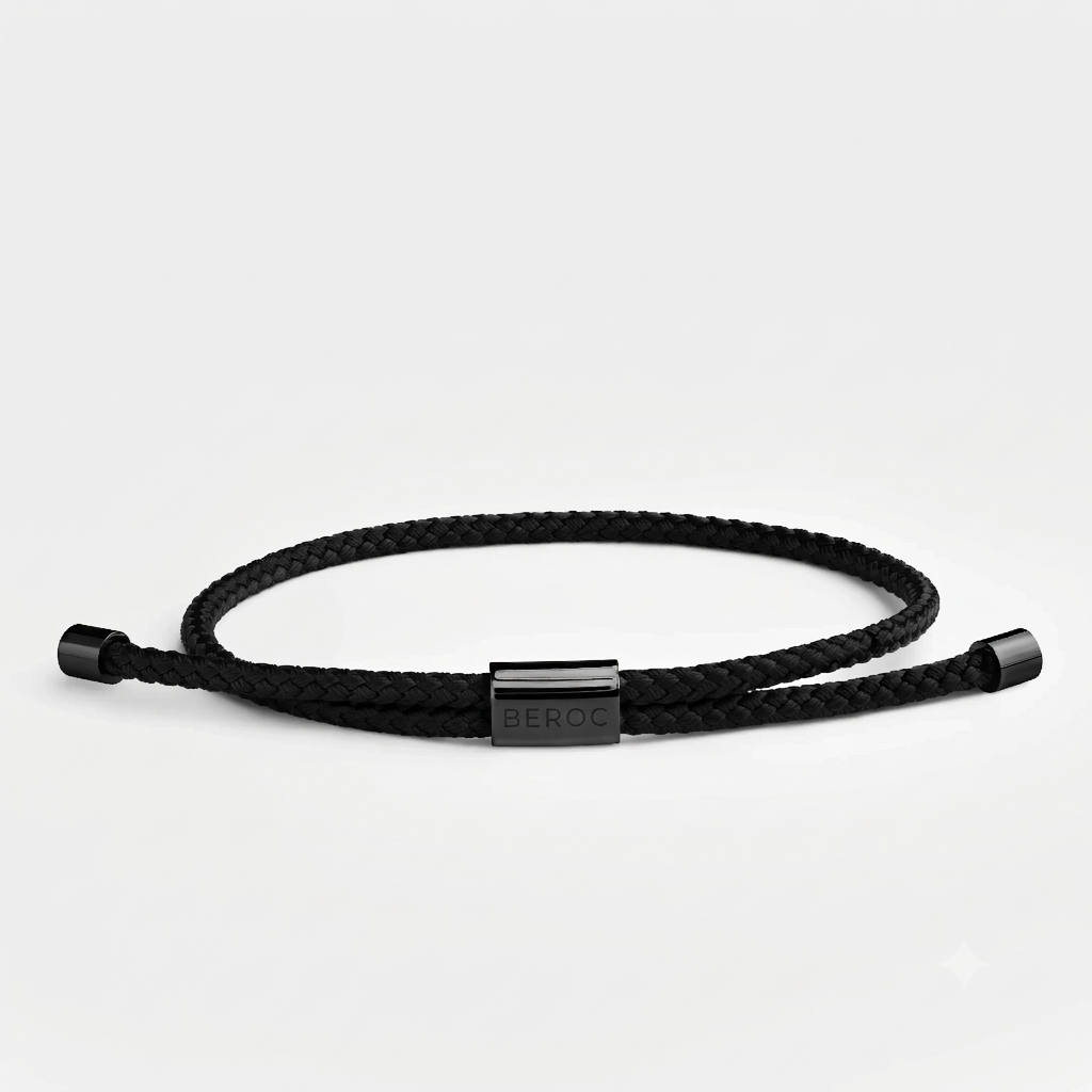 Pulseira de Corda All Black Sailor Beroc