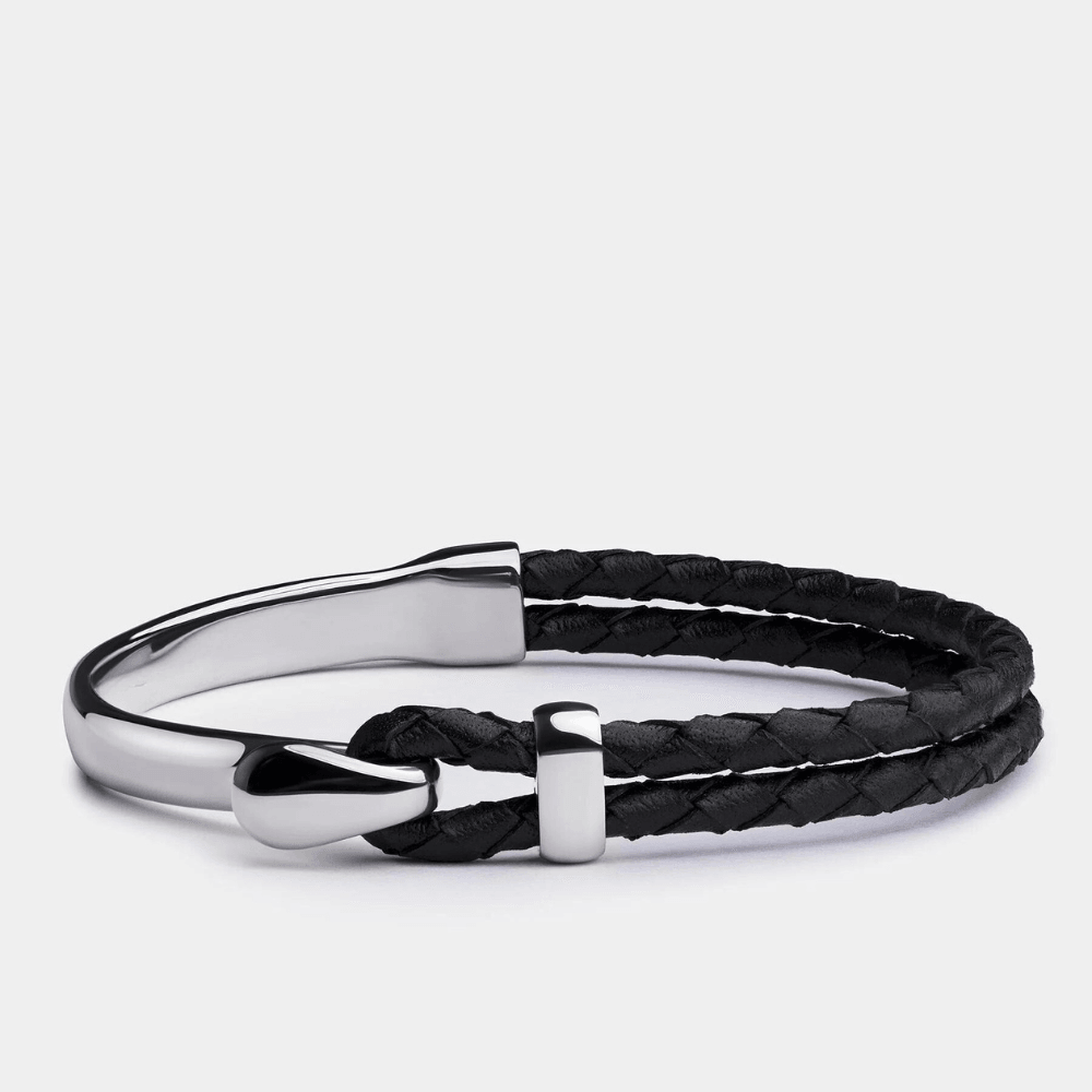Pulseira de Couro Trançado Signature Beroc