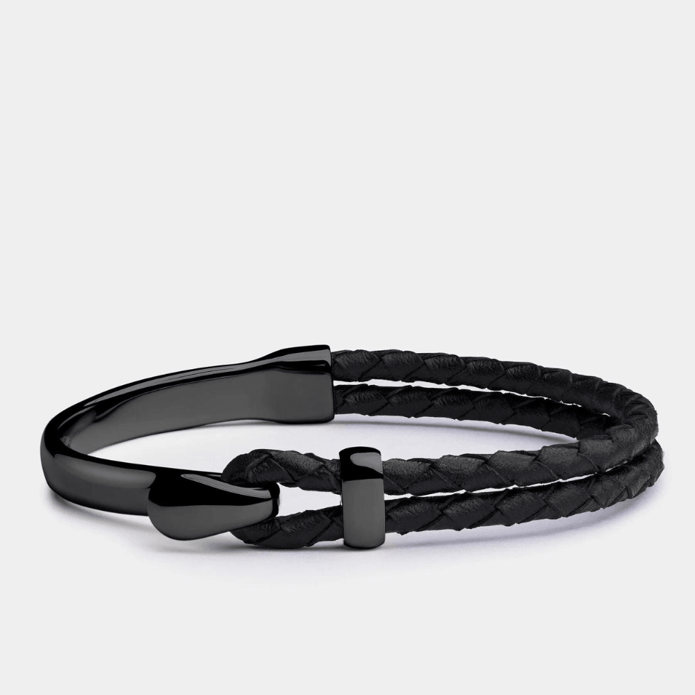 Pulseira de Couro Trançado Signature Beroc