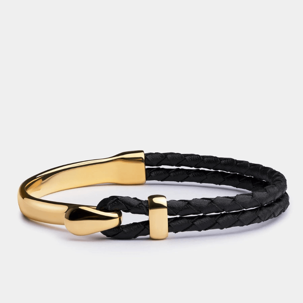 Pulseira de Couro Trançado Signature Beroc