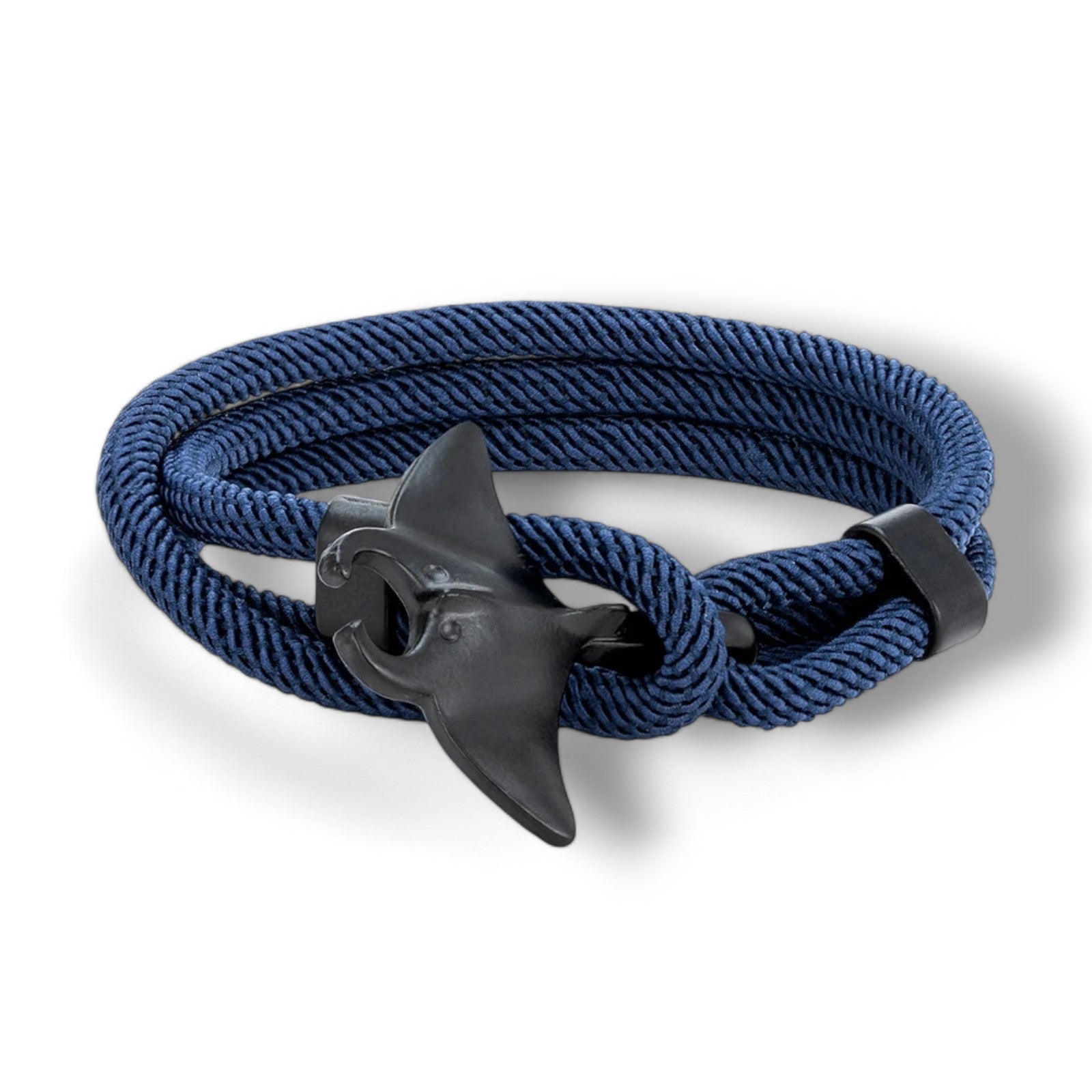 Pulseira de Corda Náutica Azul Manta Oceânica Beroc
