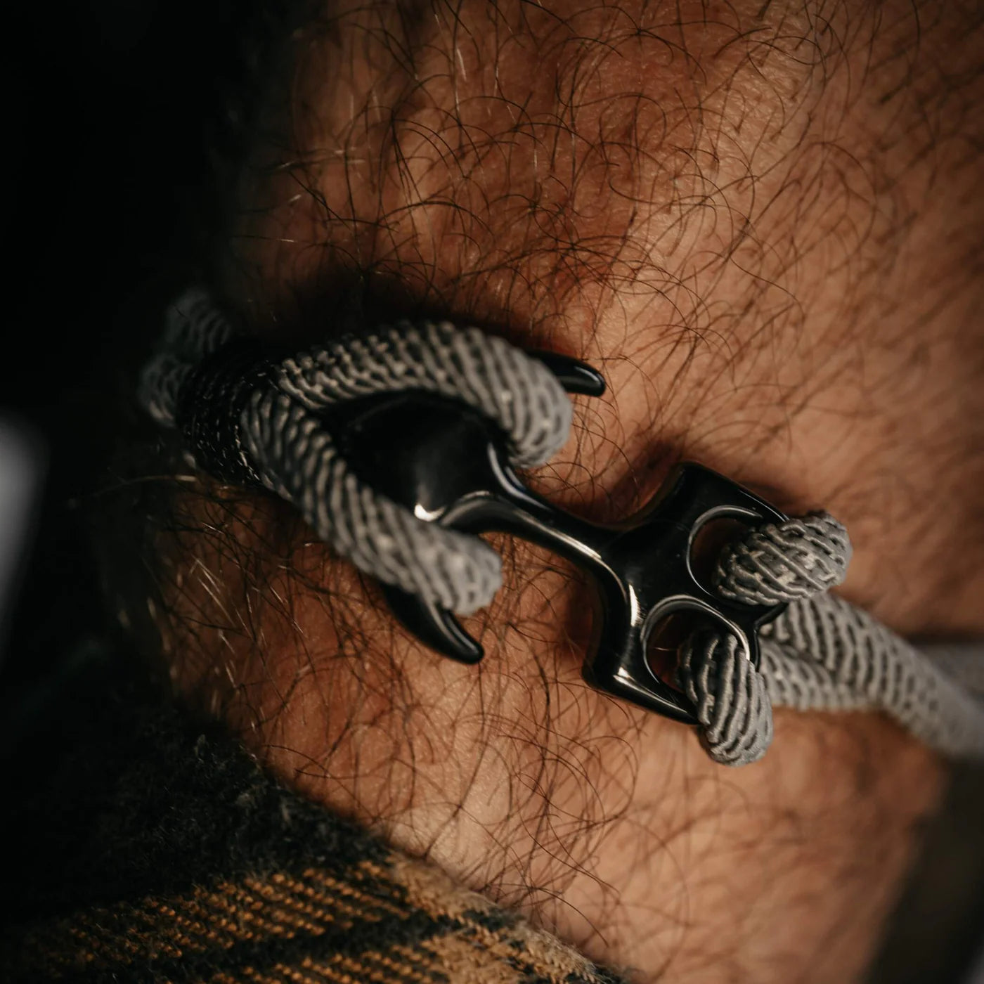 Pulseira Anchor Cinza .beroc