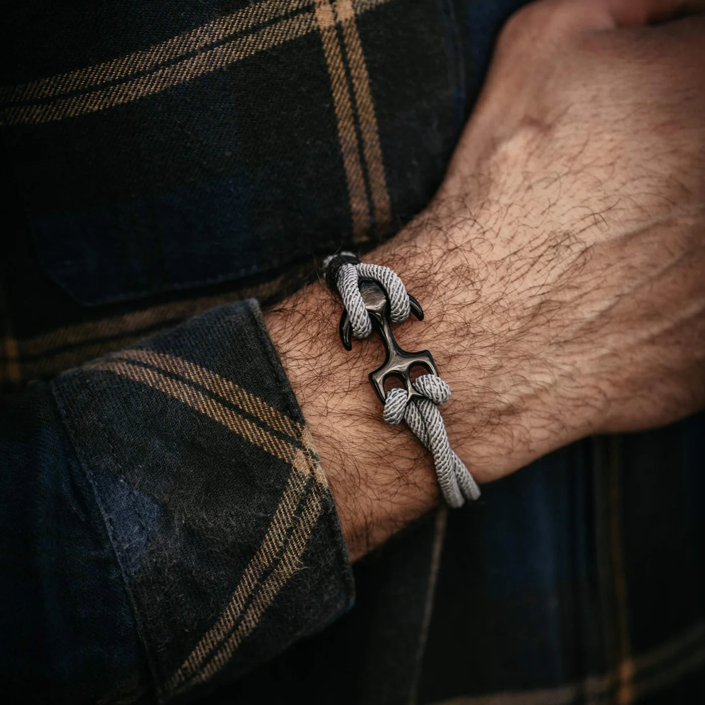 Pulseira Anchor Cinza .beroc