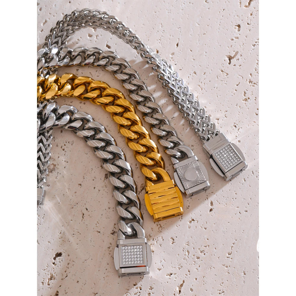 Pulseira Banhado em Ouro 19K Dominus Beroc