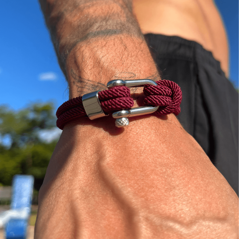Pulseira Malibu Vinho .beroc