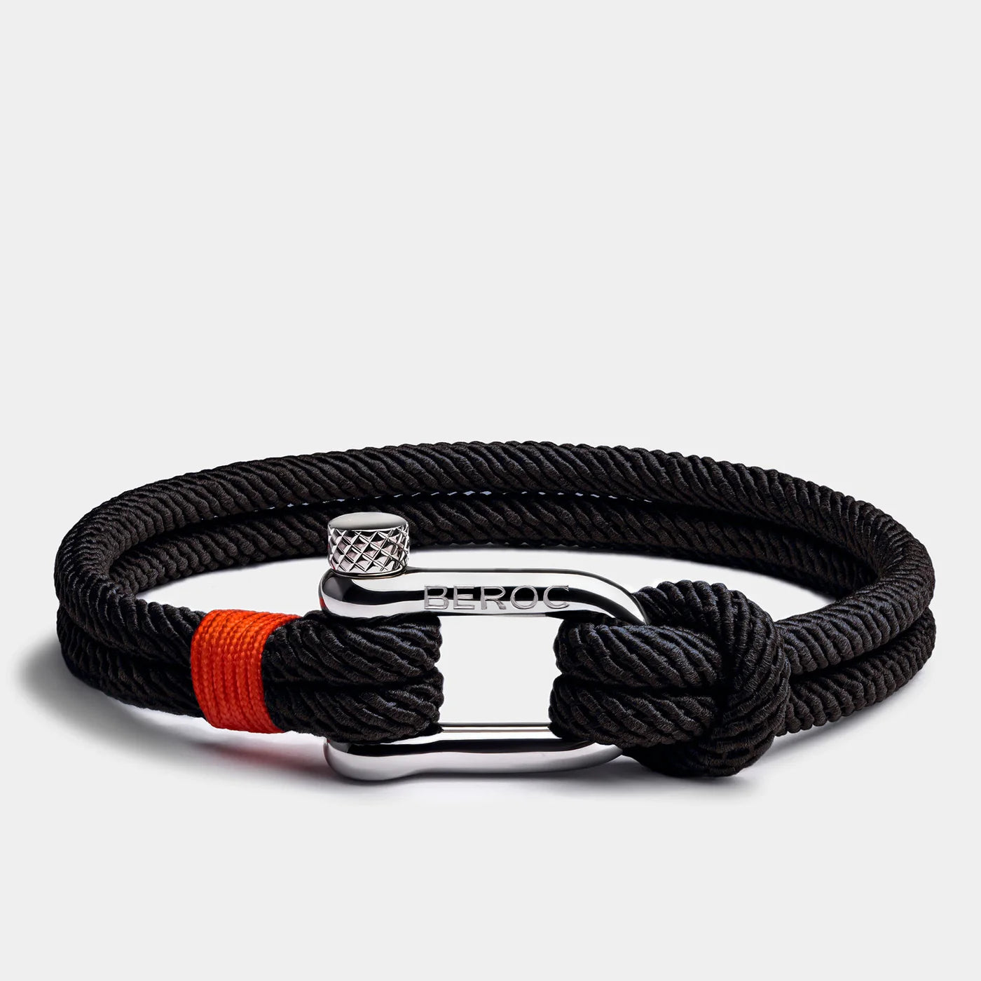 Pulseira de Corda Preta Strand Beroc