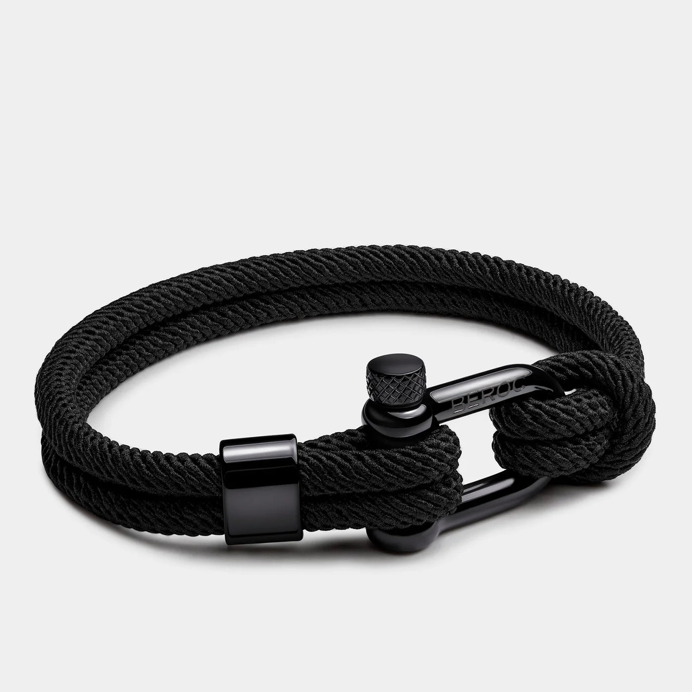 Pulseira de Corda Preta Malibu Black Beroc