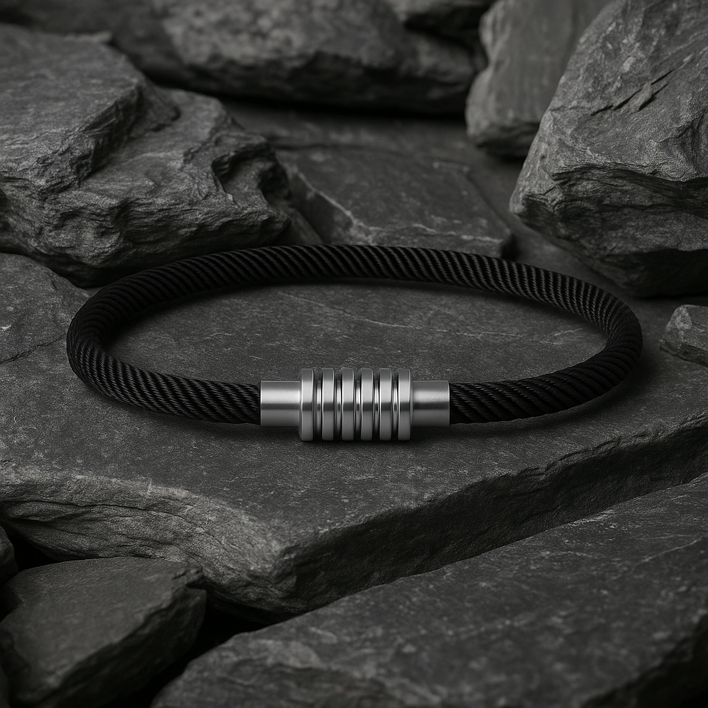Pulseira de Corda Preta Surfista Beroc